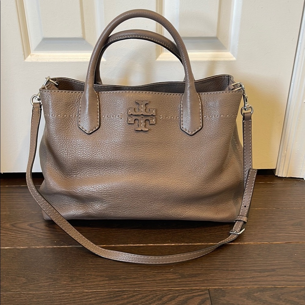 Tory Burch McGraw Triple Compartment Satchel with Strap